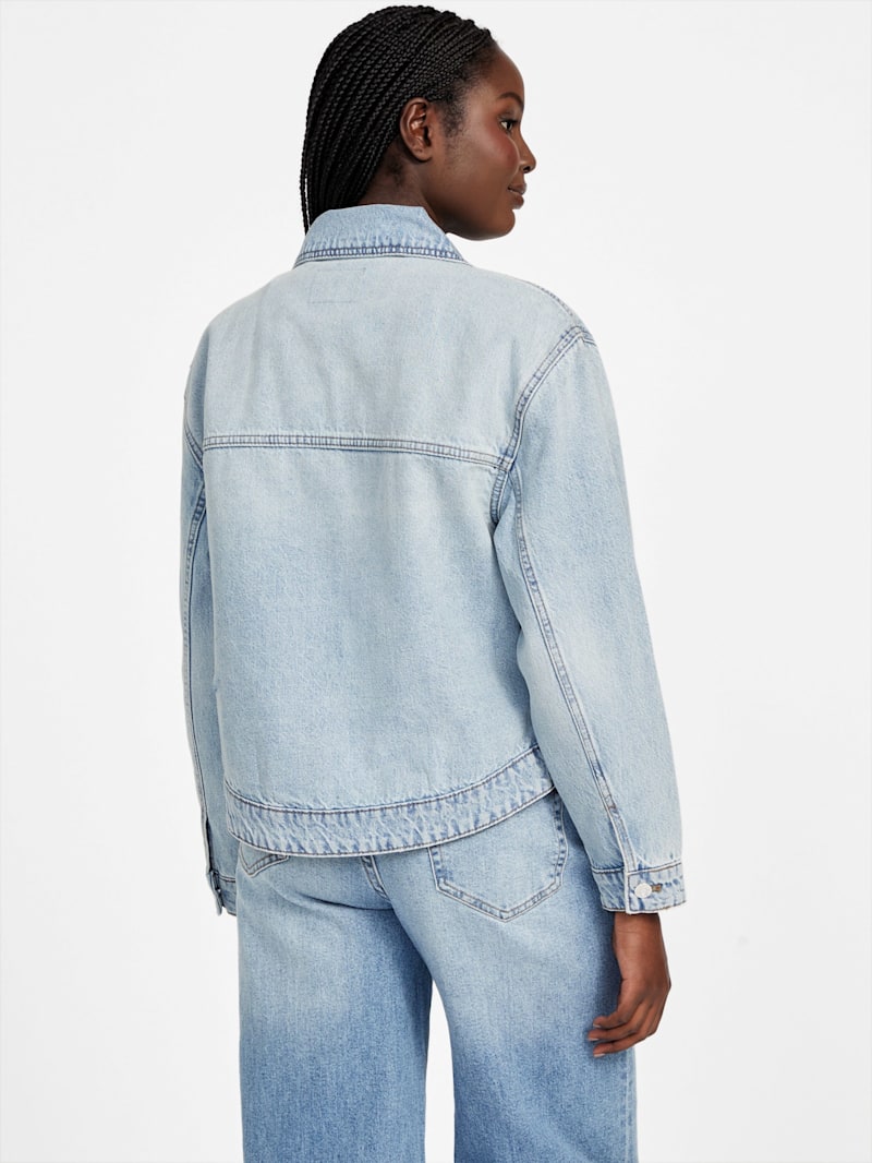 remake denim laundry bagy→jacket remake denim laundry bagy→jacket Remake denim laundry bag