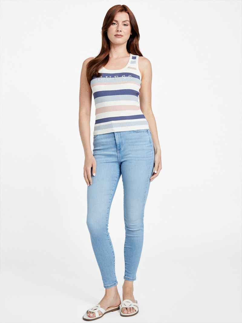 Lucy　0324 Kitty Sweater Striped Tank | GUESS Factory