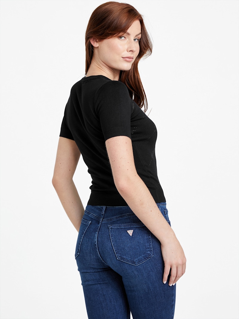 Eco Peggy Sweater Top | GUESS Factory