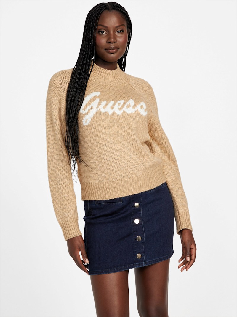 りーぬ Virtye Turtleneck Sweater | GUESS Factory