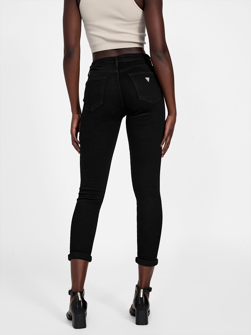 デニム・ジーパン DONDUP Woman Jeans Black DP619DFH269DIS4DD 800 lace-up straight denim pants | GUESS
