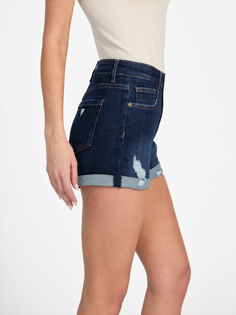 Eco Tamar Mid-Rise Cuffed Shorts | GUESS Factory