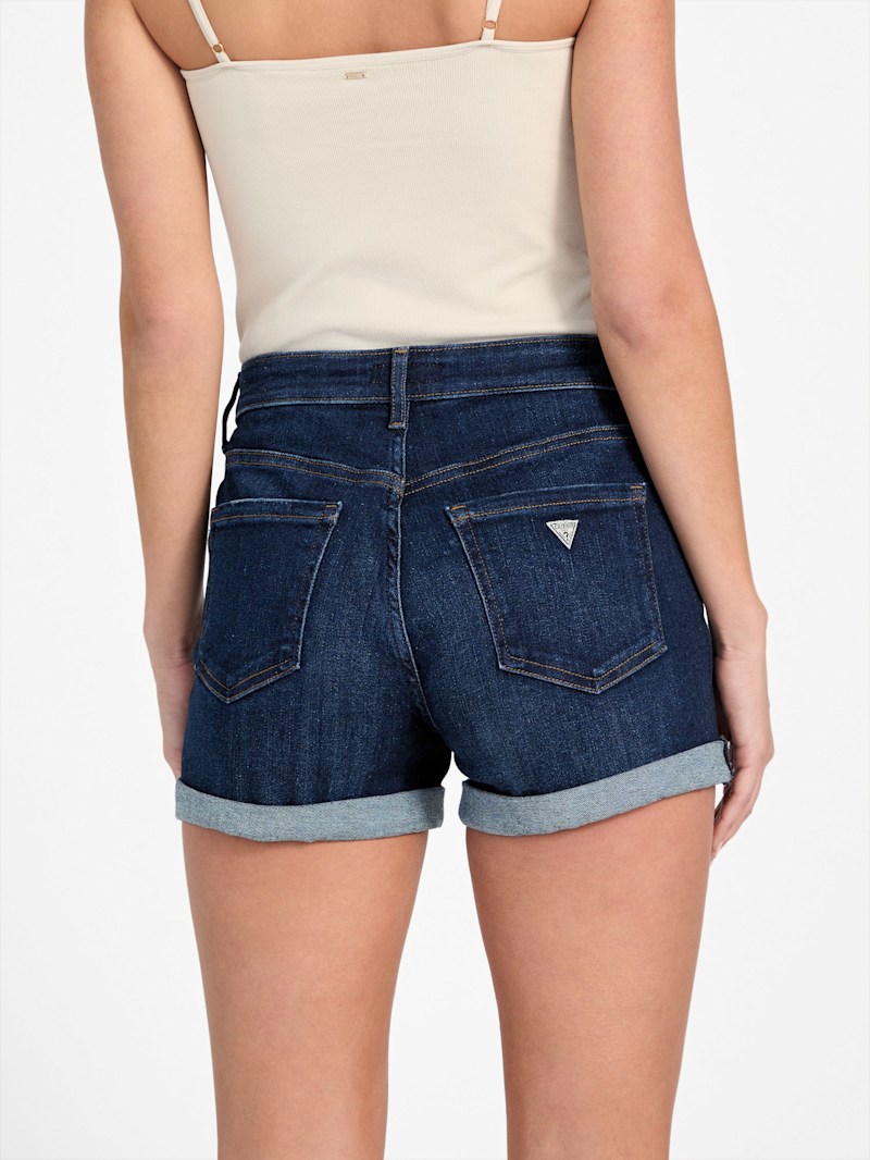 Eco Tamar Mid-Rise Cuffed Shorts | GUESS Factory