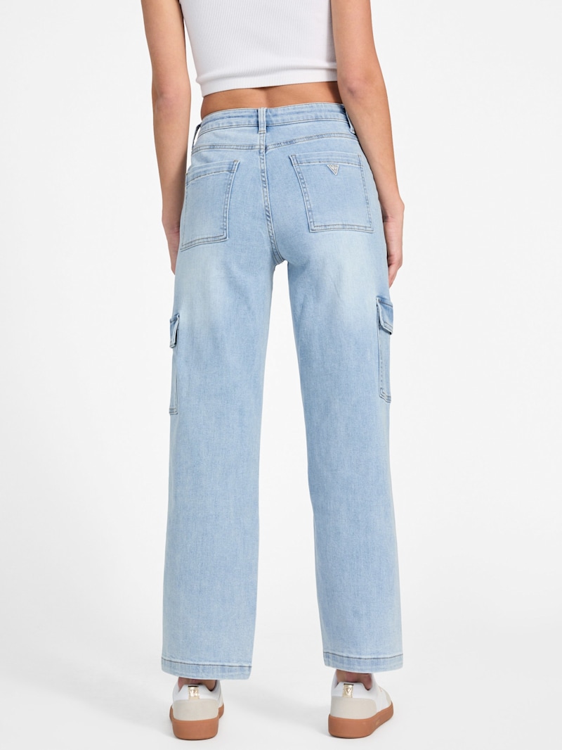 【♡まゆ♡Gun♡様用】GOD ONLY KNOWS DENIM PANTS Natalie High-Rise Cargo Jeans | GUESS Factory