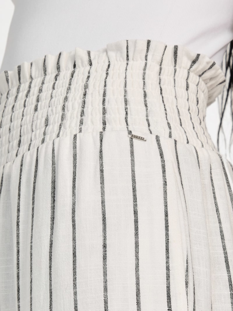 Harper Striped Linen-Blend Palazzo Pants | GUESS Factory