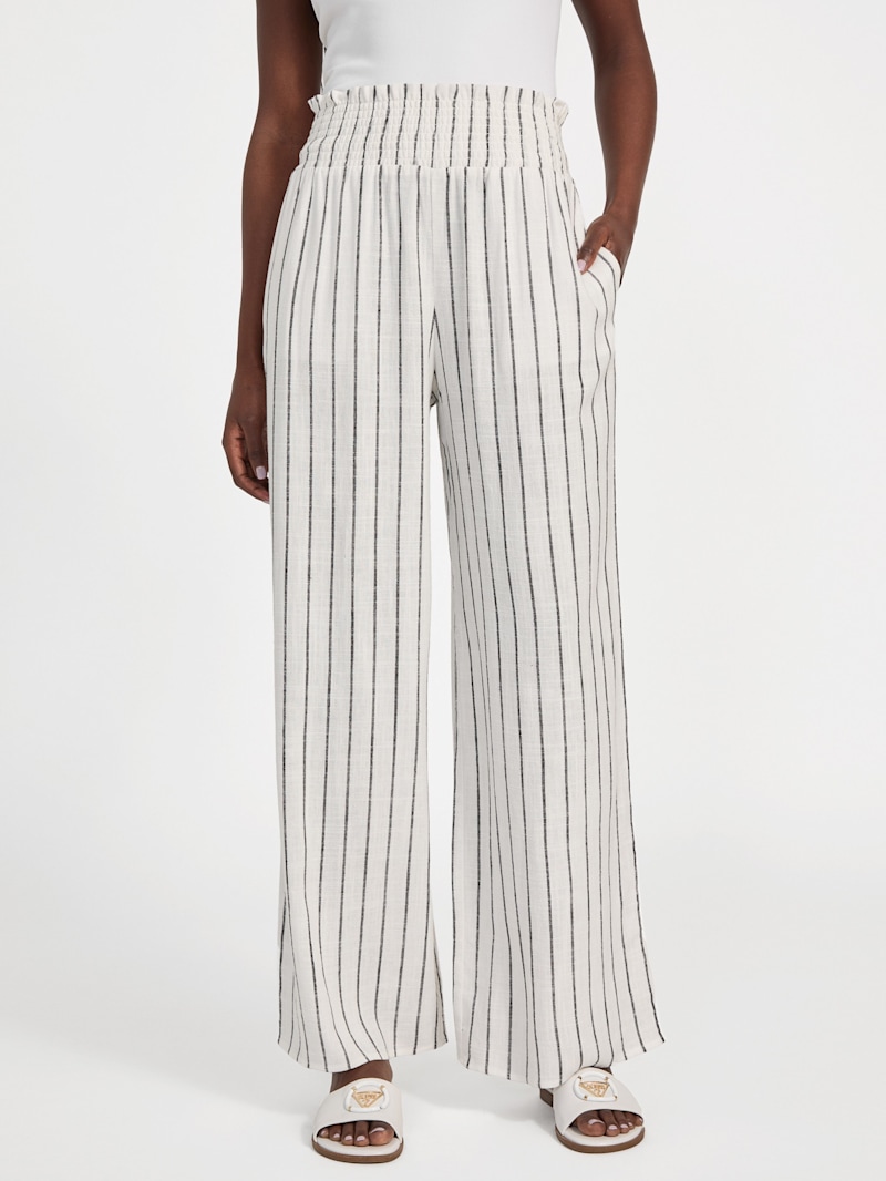 【BAON】[unisex] Banding Stripe Wide Linen PT - Linen 60 61D4PZTZo9L._SY350_QL65_.jpg
