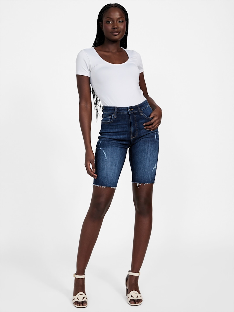 Keira High-Rise Bermuda Shorts | GUESS Factory