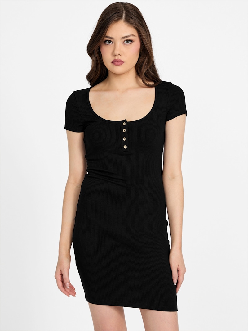◆riricoco◆ Tianna Logo Sweater Dress | GUESS Factory