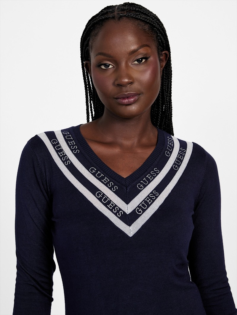 Davinia V-Neck Sweater | GUESS Factory