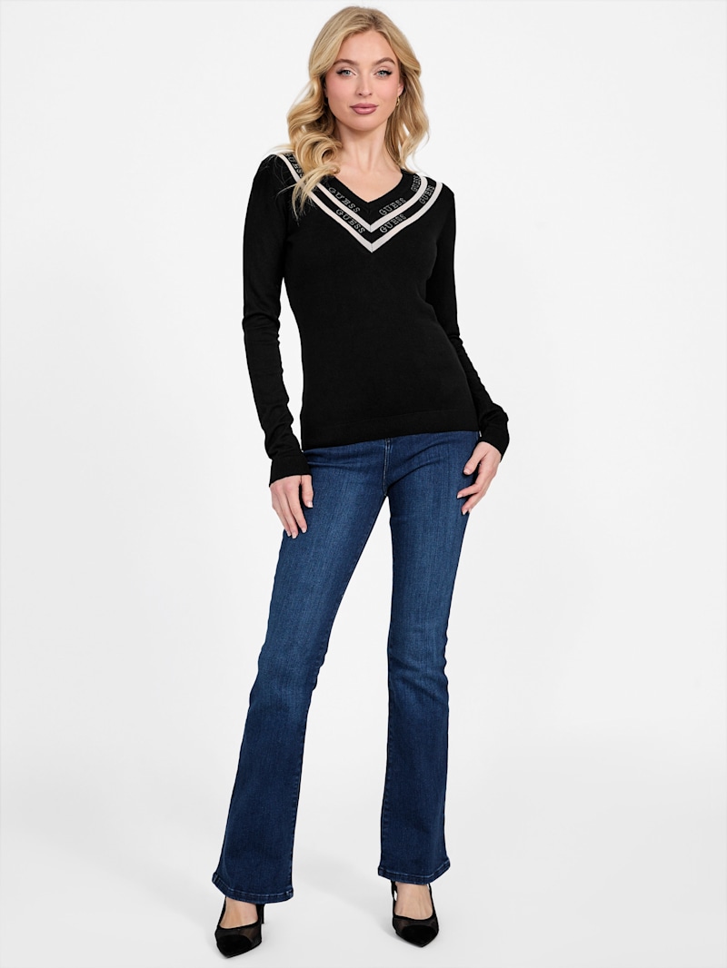 Davinia V-Neck Sweater | GUESS Factory