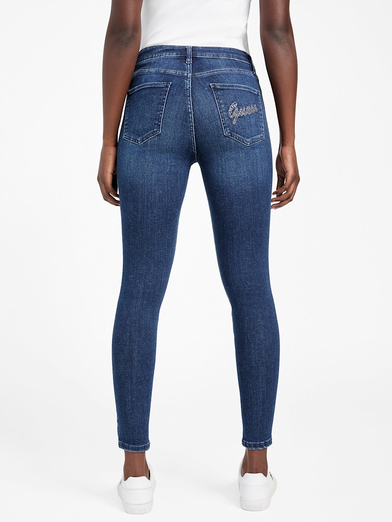 ミニマル Rhinestone Skinny Denim ラインストーン Blinged-Out Rhinestone Straight-Leg Jeans | Windsor