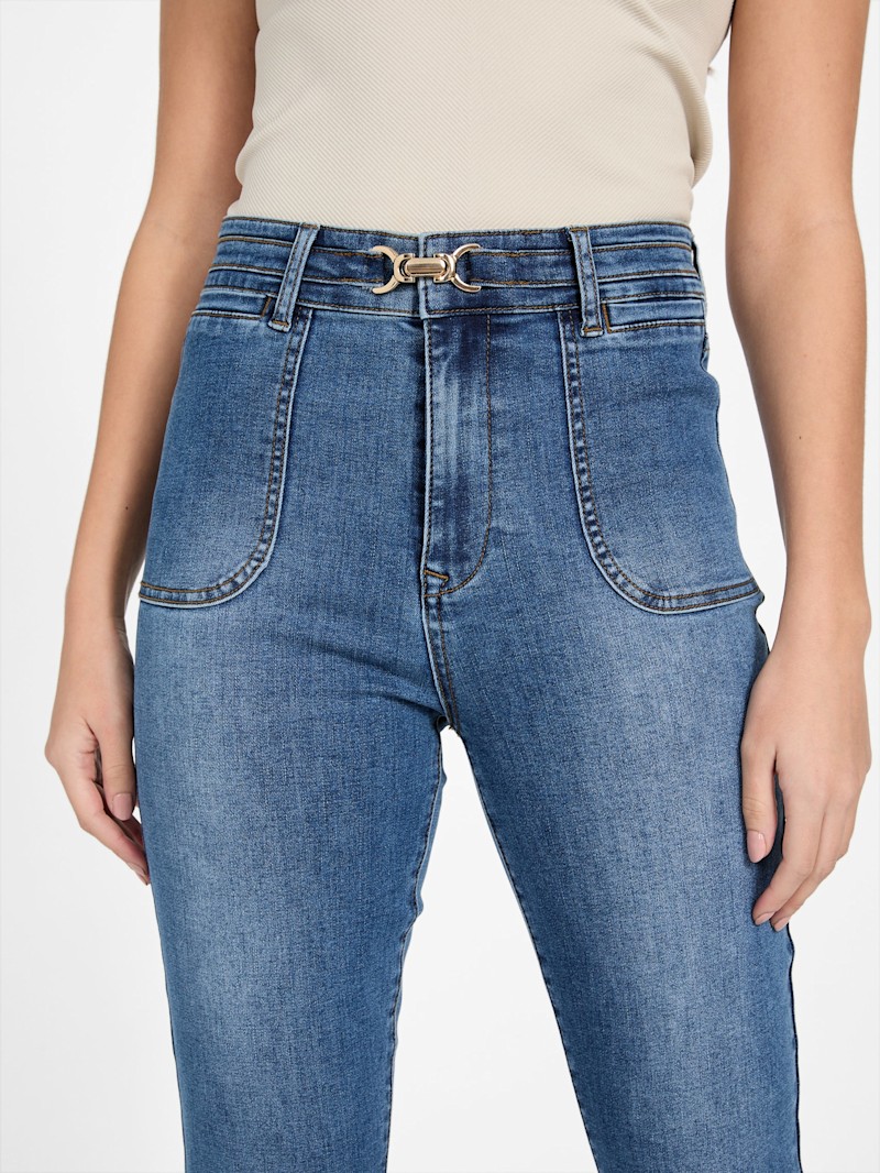 Eco Dahlia High-Rise Skinny Jeans | GUESS Factory