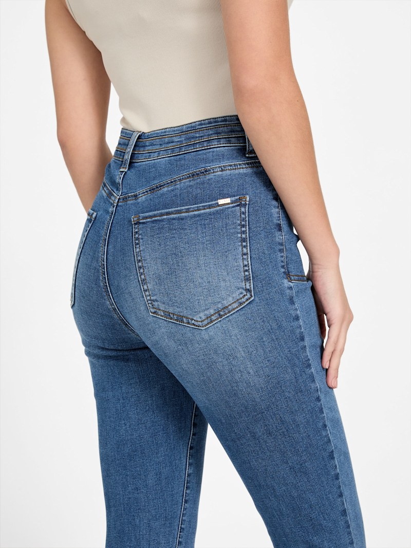 Eco Dahlia High-Rise Skinny Jeans | GUESS Factory
