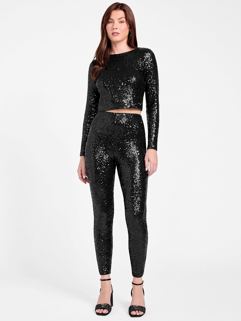 スパッツ・レギンス Lacie Linear Motif Sequin Legging TH23122 | Spectrum Leggings