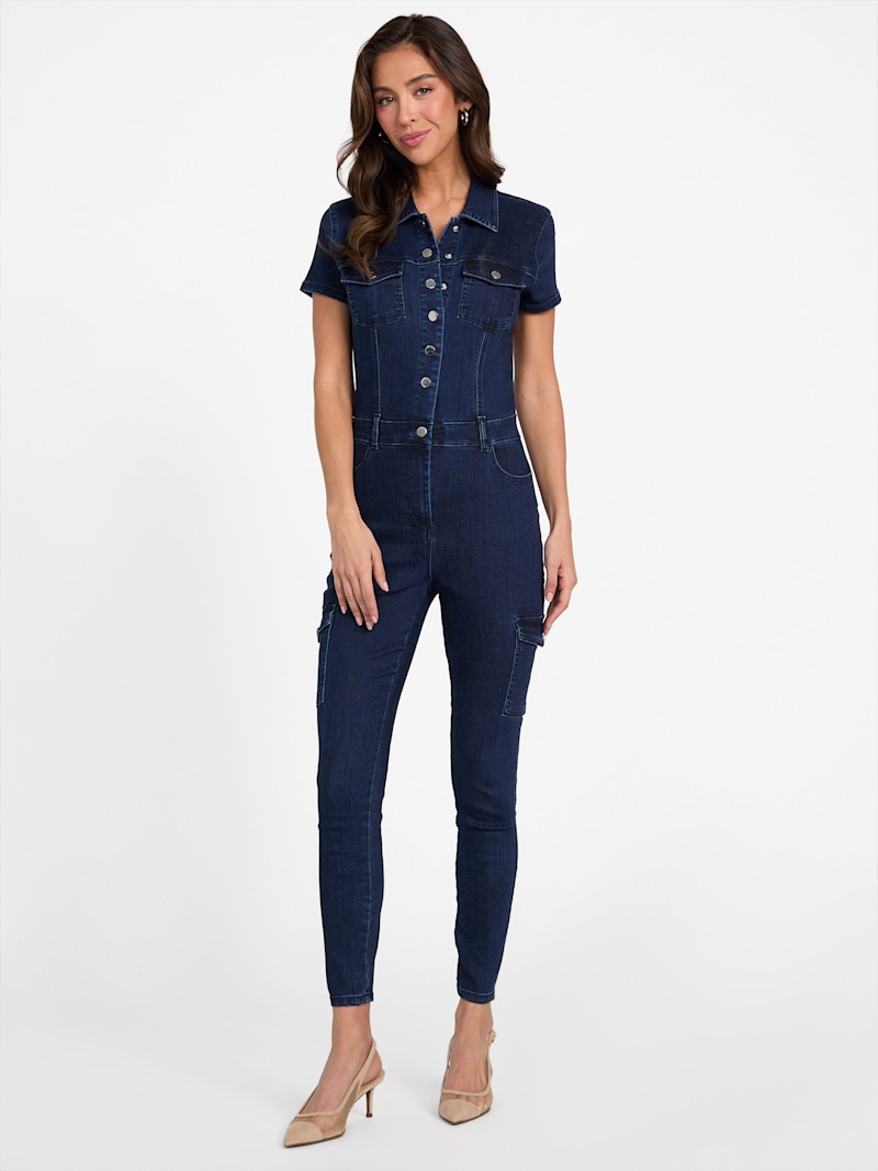 denim dungareeなど princess.yさま専用 Eco Brianna Denim Jumpsuit | GUESS Factory