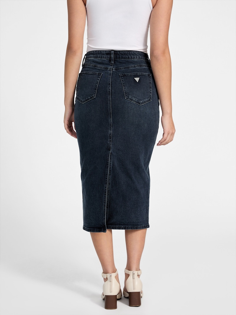 Tee Denim Midi Skirt | GUESS Factory