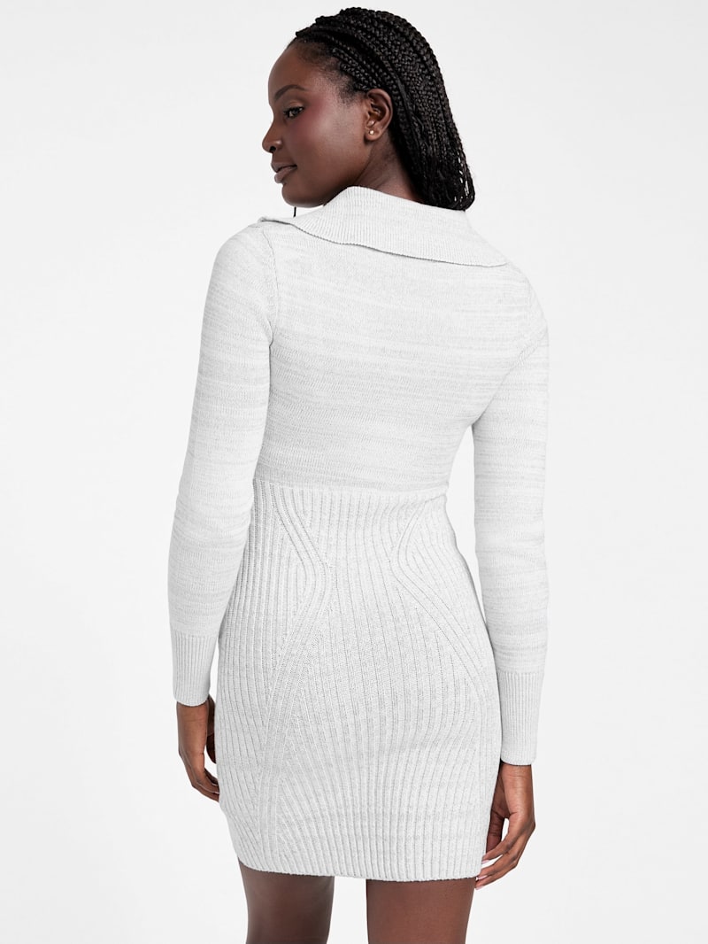 Marissa Cable-Knit Zip Dress | GUESS Factory