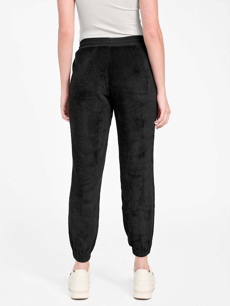 ★送料・関税込★OPEN YY★FRONT SHAGGY FUR TRACK PANTS★ FRONT SHAGGY FUR TRACK PANTS, BLACK