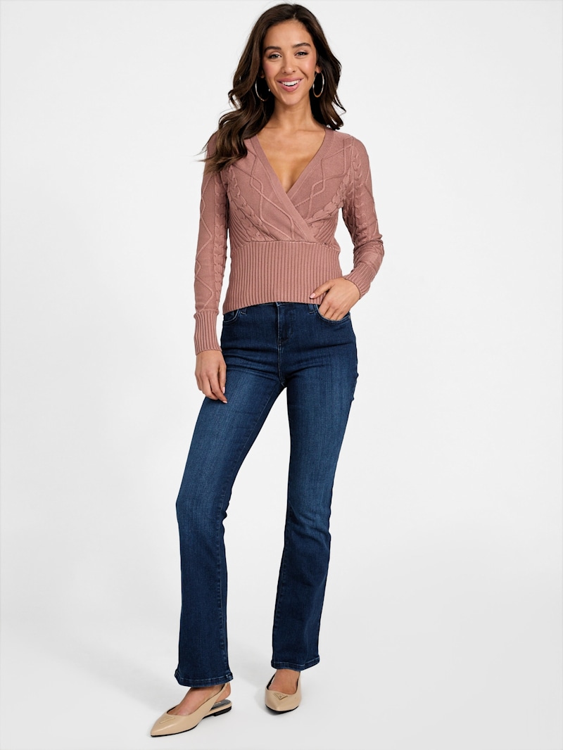 Damaria Cable-Knit Sweater | GUESS Factory