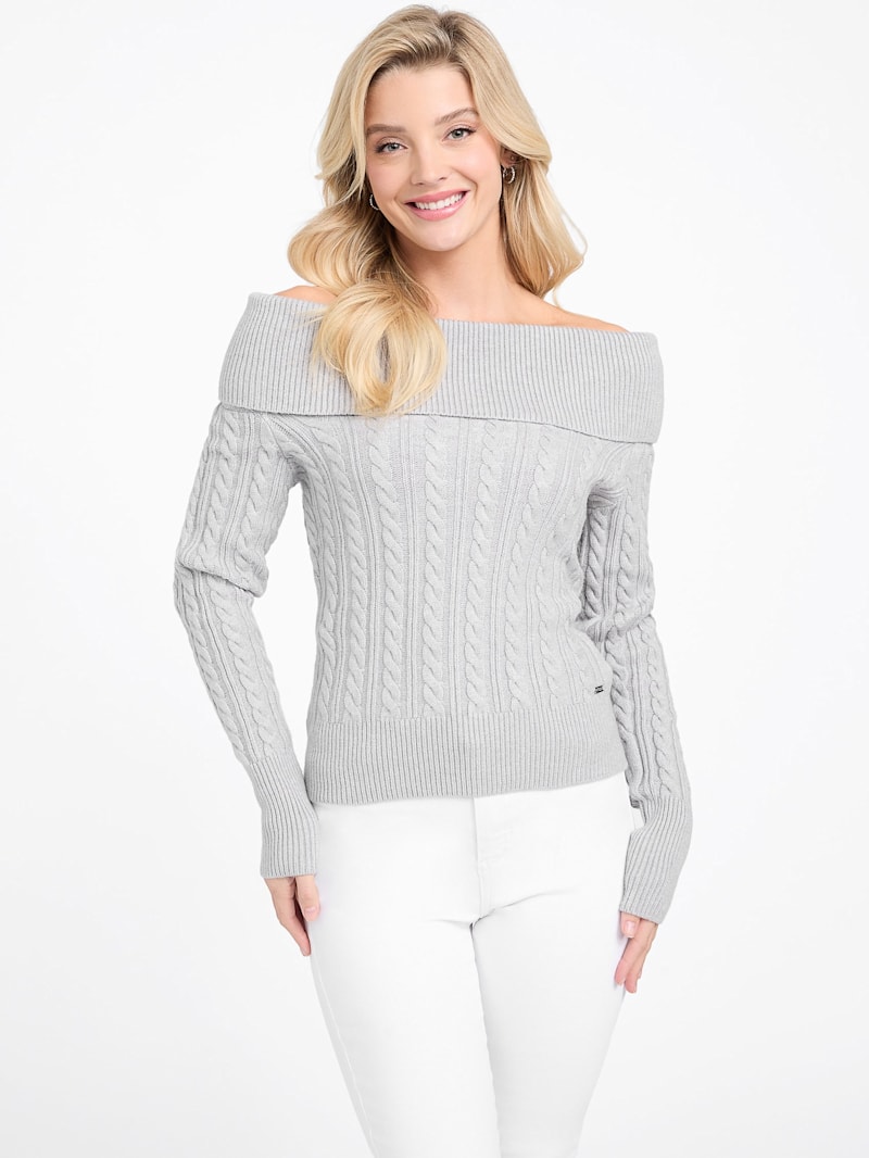 Iman Off-the-Shoulder Sweater | GUESS Factory