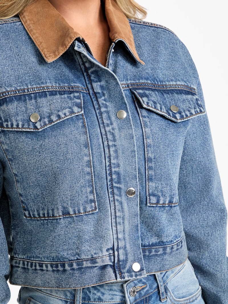 iCON PLANETFORM NANO（美品） Belynda Denim Jacket | GUESS Factory