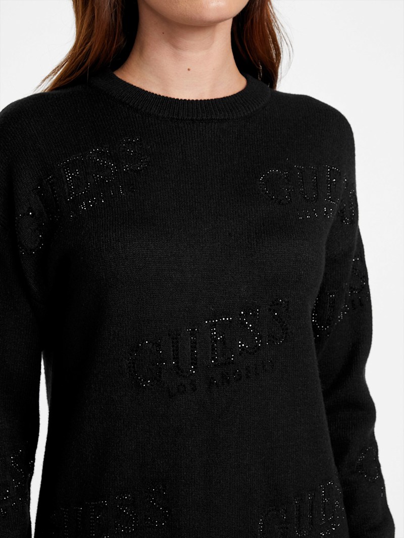 Dateryn Logo Printed Sweater Dress | GUESS Factory Ca