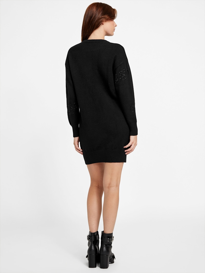 Dateryn Logo Printed Sweater Dress | GUESS Factory