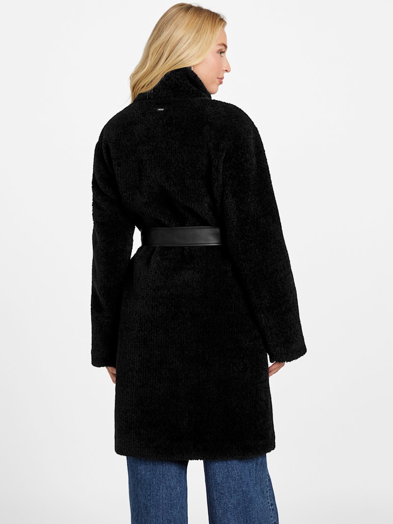 Laila Shearling Coat | GUESS Factory