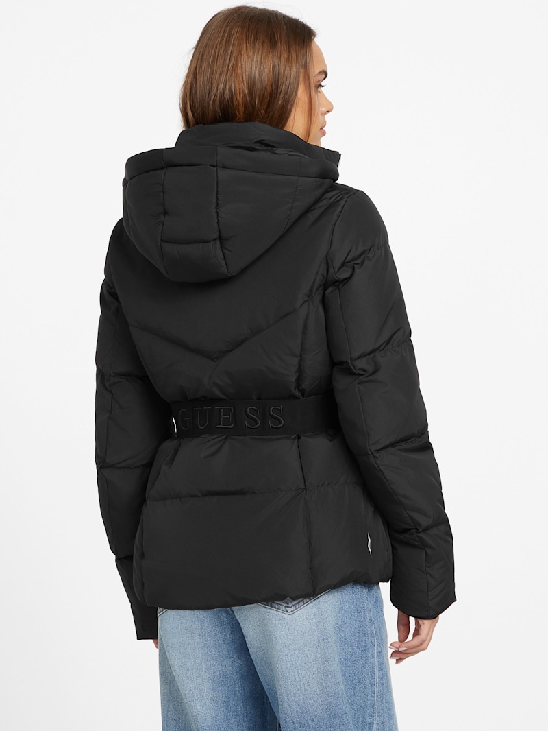 Sally Belted Real-Down Jacket | GUESS Factory