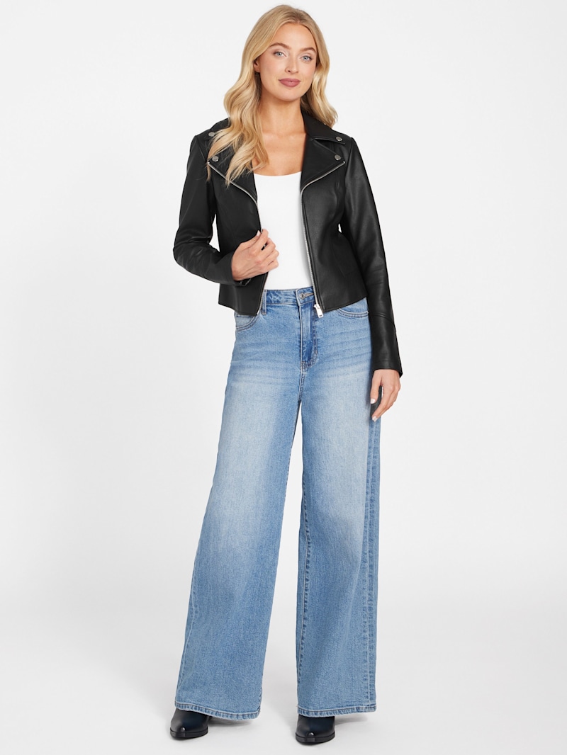 Jacki Faux-Leather Jacket | GUESS Factory
