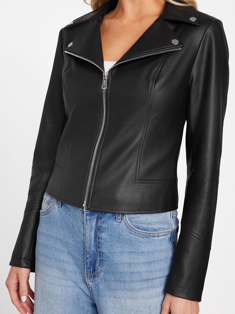 00s GUESS JEANS Leather Jacket レザージャケット 中古・古着通販】GUESS (ゲス) レザージャケット ブラウン サイズ:L