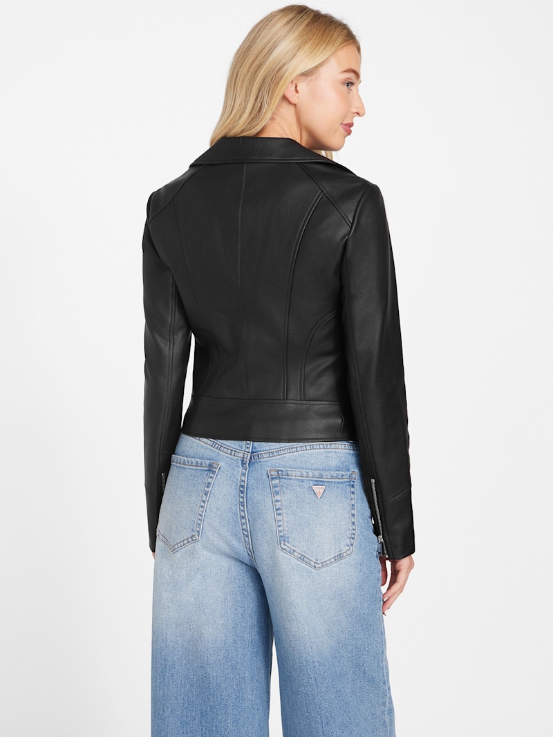 Jacki Faux-Leather Jacket | GUESS Factory