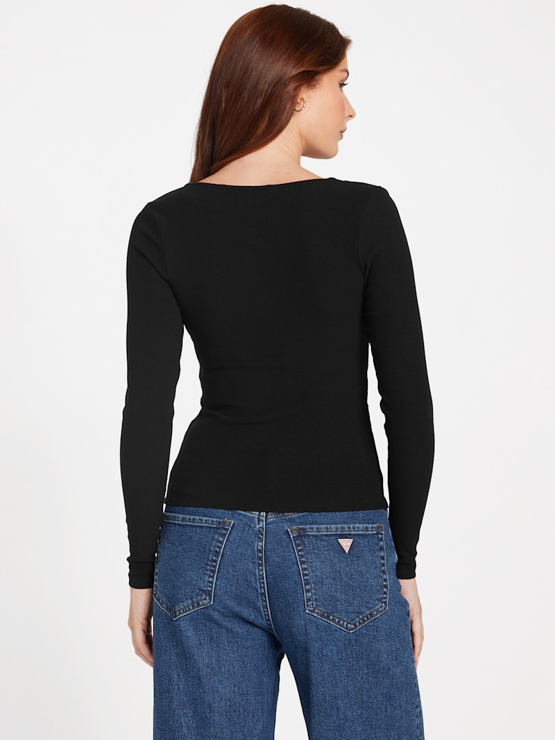 Lima Lace-Trim Top | GUESS Factory