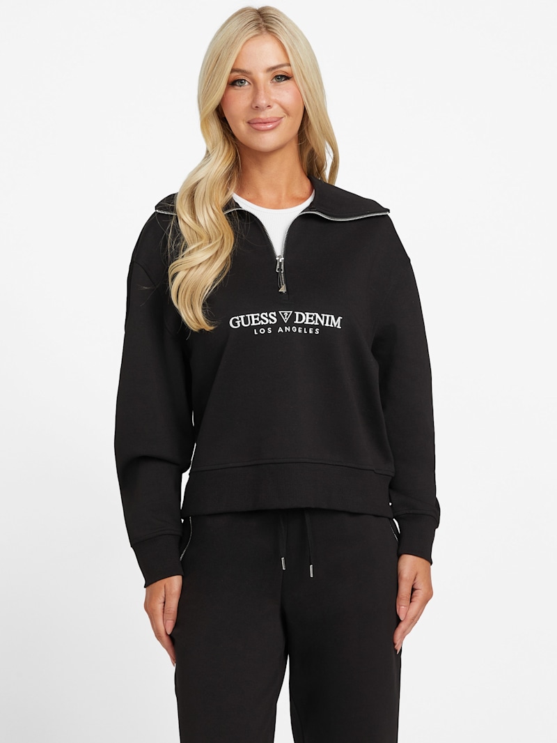 Cami Half-Zip Sweatshirt | GUESS Factory Ca