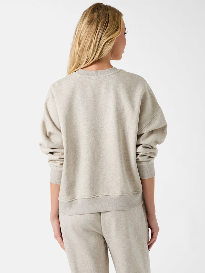 Mitzel Rhinestone Logo Crewneck | GUESS Factory