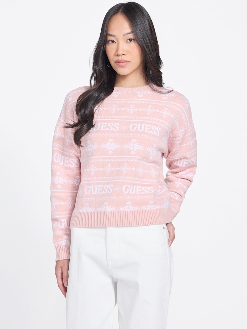 Claus Logo Sweater | GUESS Factory
