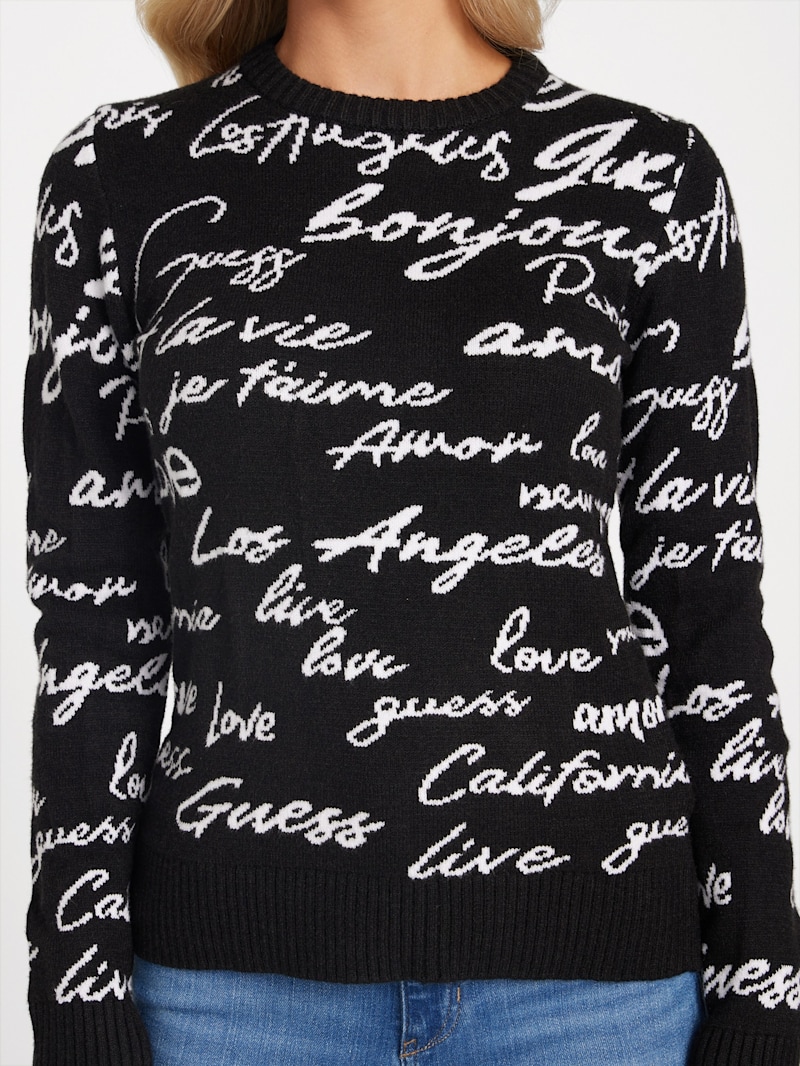 Junie Logo Sweater | GUESS Factory