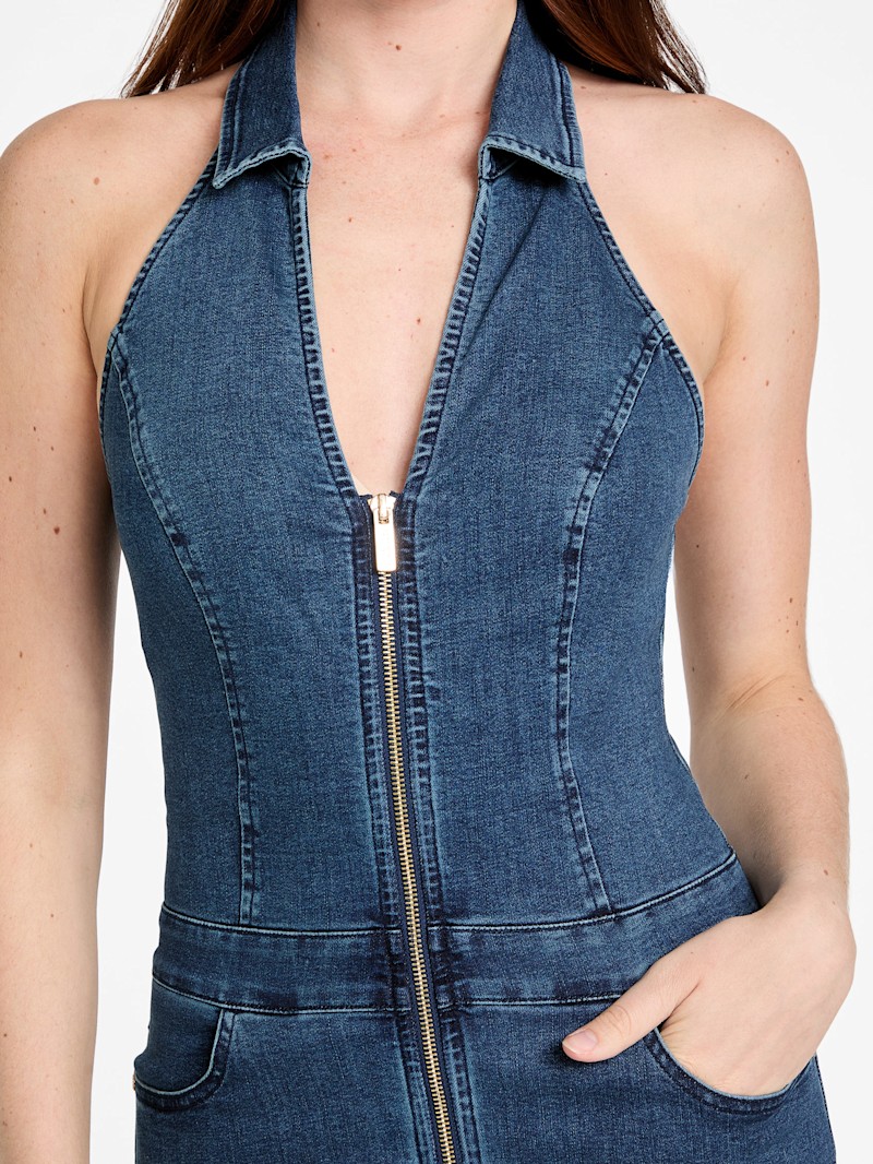 【Anyone more】Pound Strap Denim Two-Piece Setup SET Paradise Denim Set | Free People