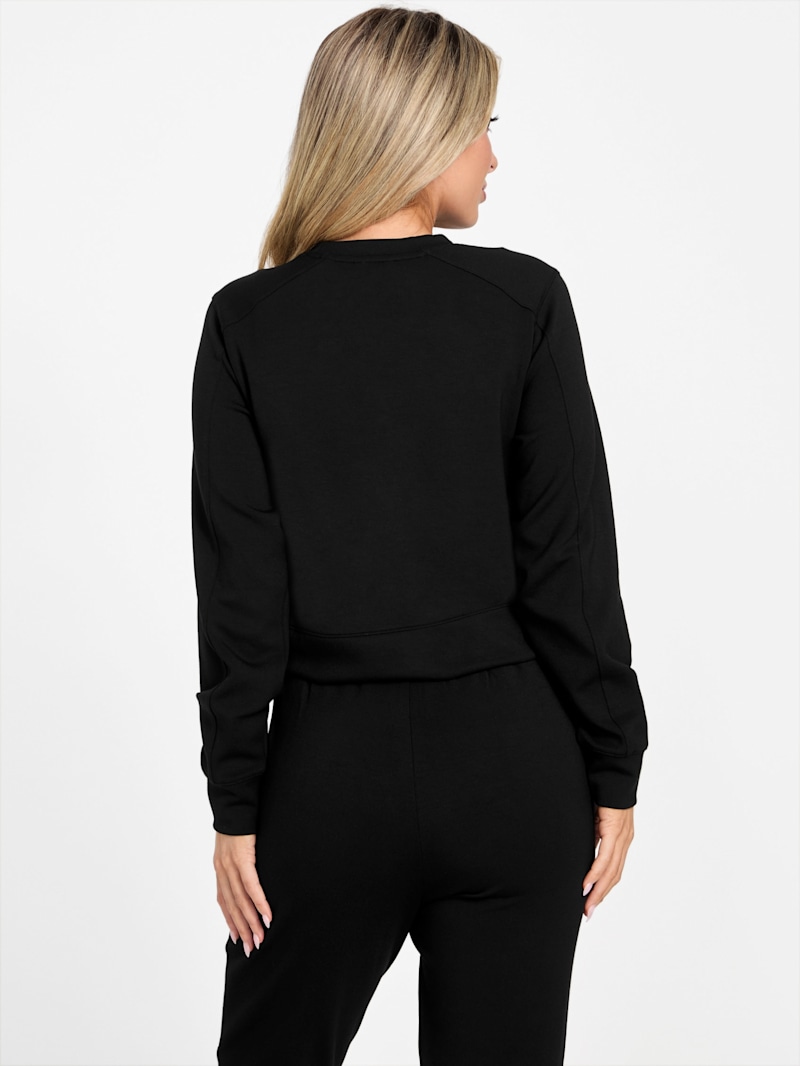 BRIEFING☆MS LOGO RIB MOCK NECK RF☆ブラック☆S Denise Mock-Neck Ribbed Sweater | Marciano