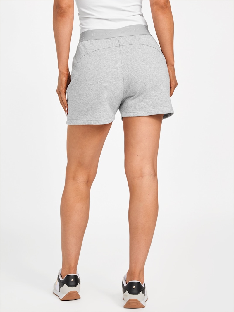 BIBIY 新品未使用　MEGAN LAME SHORTS Marsha Logo Tape Shorts | GUESS Factory