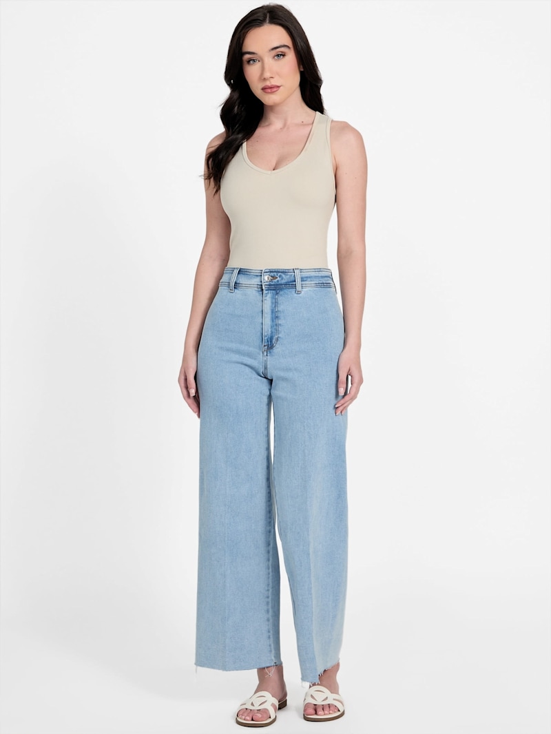 デニム・ジーパン ALYSI FW22 JEANS WIDE LEG (252105_A2044BD) Eco Braided Super High-Rise Wide Leg Jeans デニムパンツ