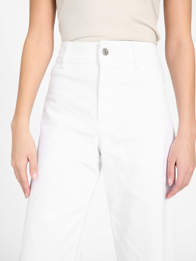 デニム・ジーパン CHLOE Woman Jeans White CH25SPA12365 107 Chloé Embroidered Cropped Jeans In Denim | Chloé US