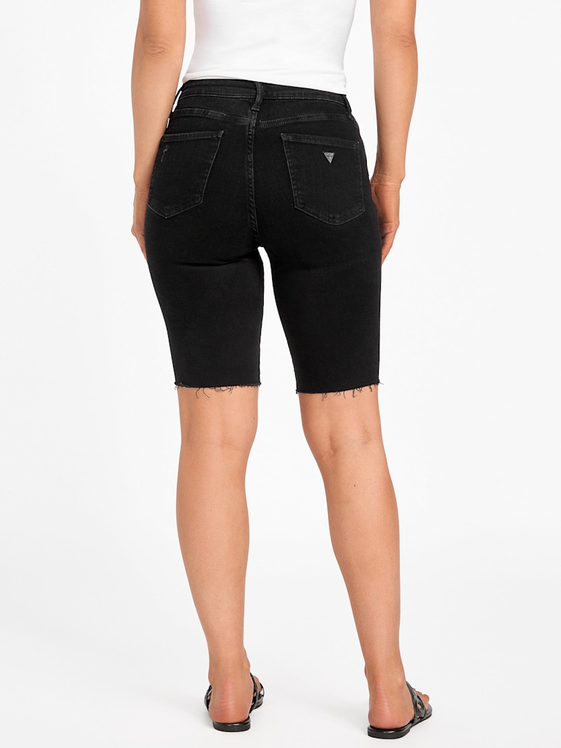 Keira Denim Bermuda Shorts | GUESS Factory Keira Denim Bermuda Shorts | GUESS Factory