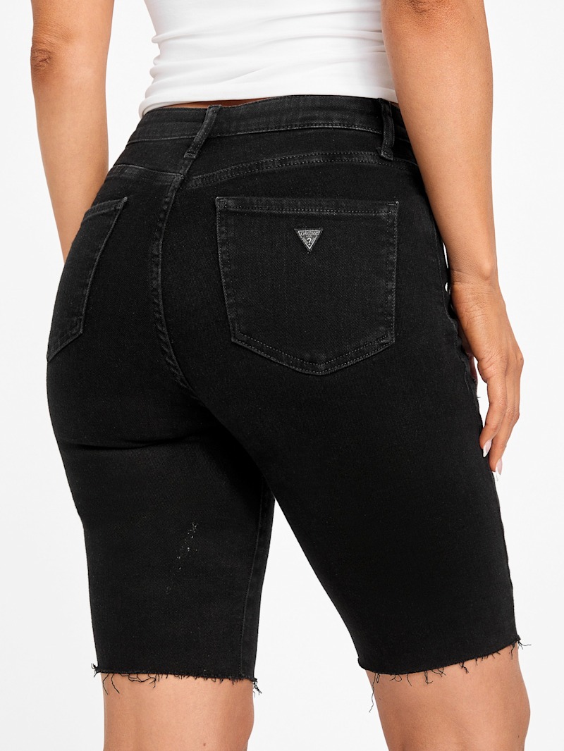 Keira Denim Bermuda Shorts | GUESS Factory Keira Denim Bermuda Shorts | GUESS Factory