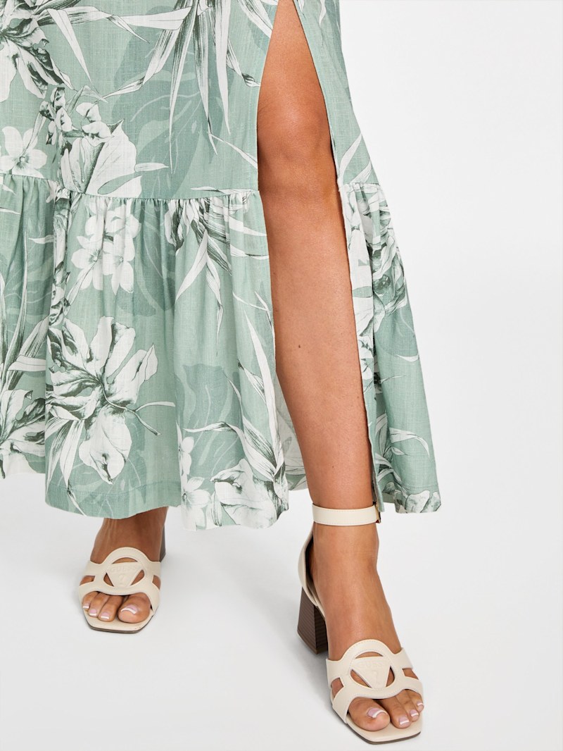 Candy Floral Linen Maxi Skirt | GUESS Factory