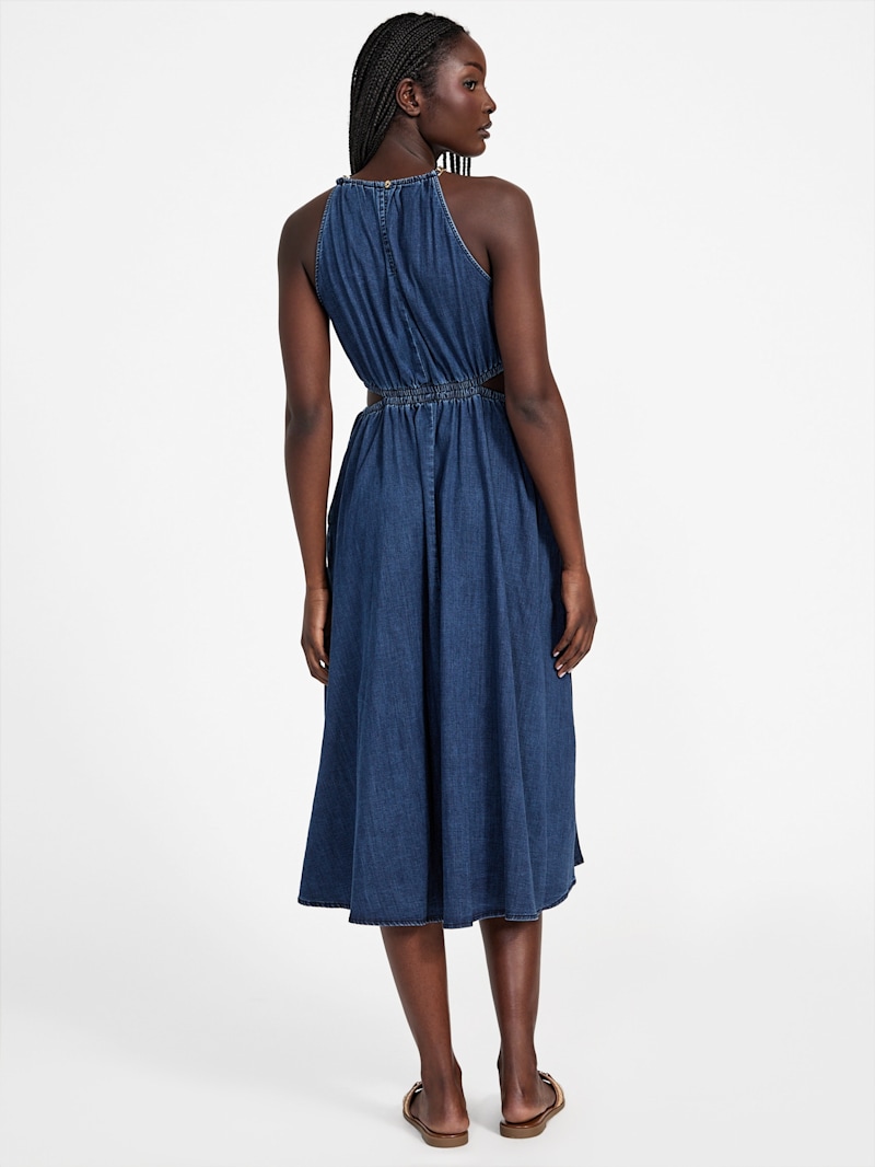 Isabel Chambray Maxi Dress | GUESS Factory