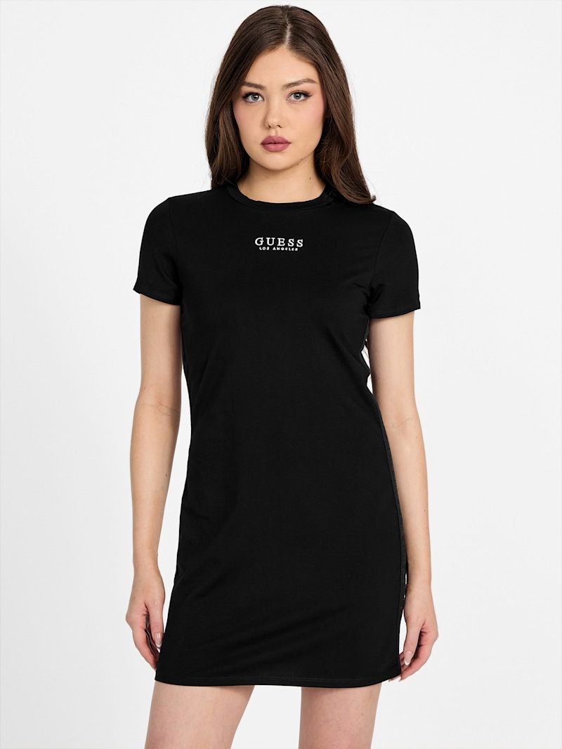 Mancy Logo Tee Dress | GUESS Factory Ca