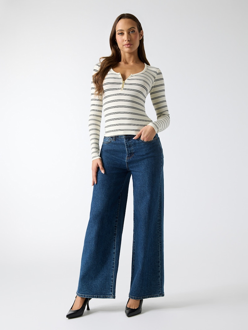 Half-zip knit top | GUESS Factory