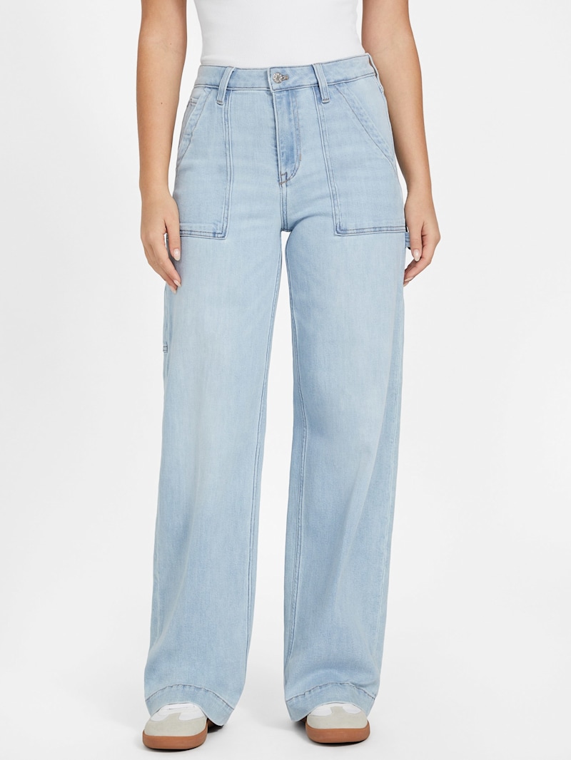 Eleanna High-Rise Wide Carpenter Jeans | GUESS Factory