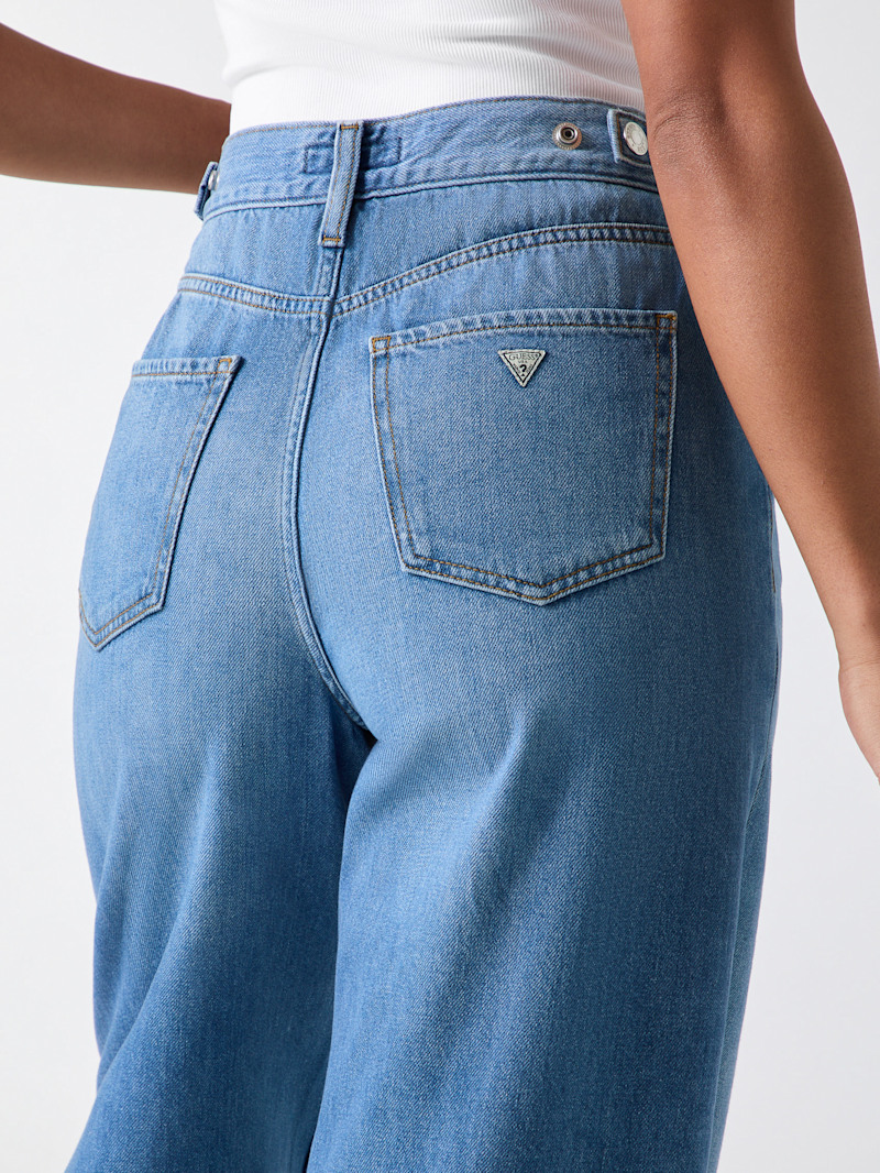 Juno Cinched Waist Baggy Jeans | GUESS Factory